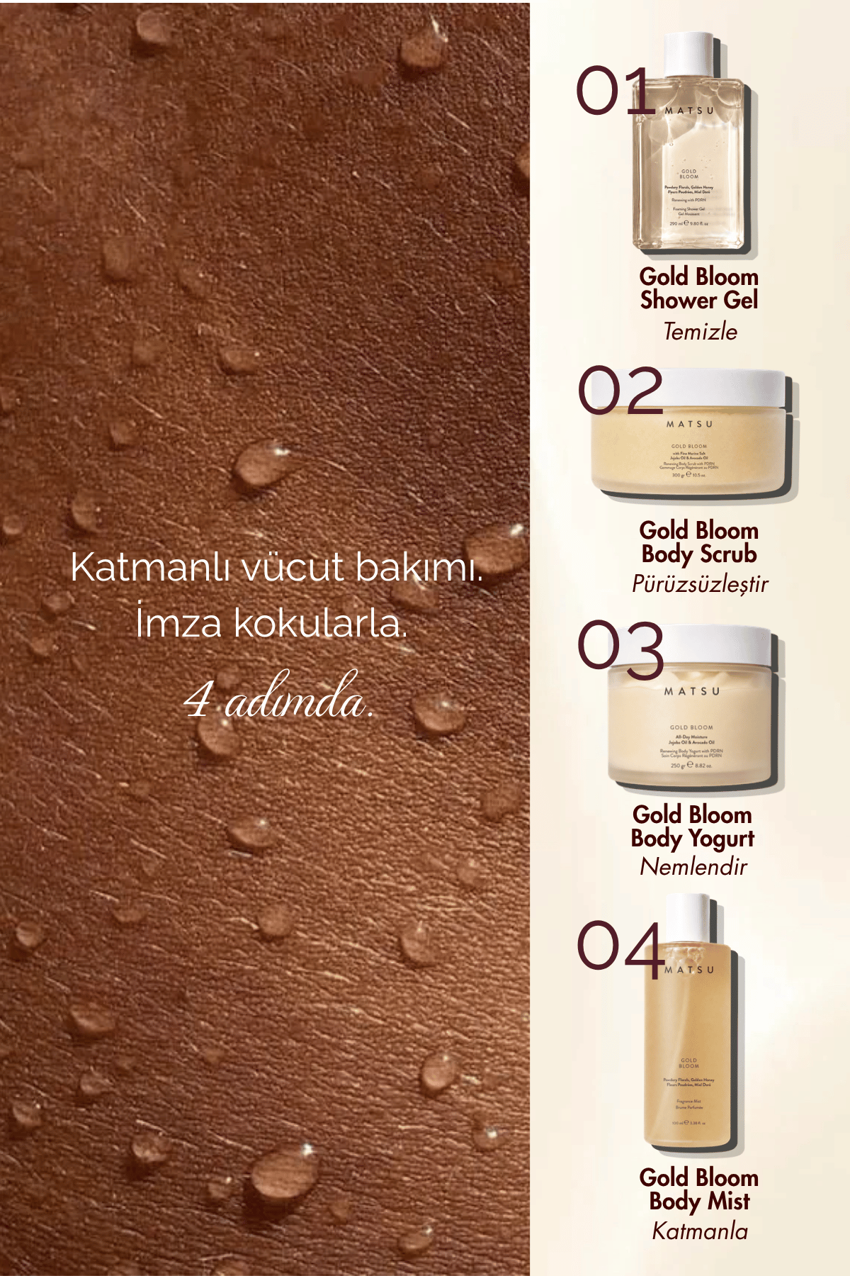 Gold Bloom Çiçeksi Vücut Misti