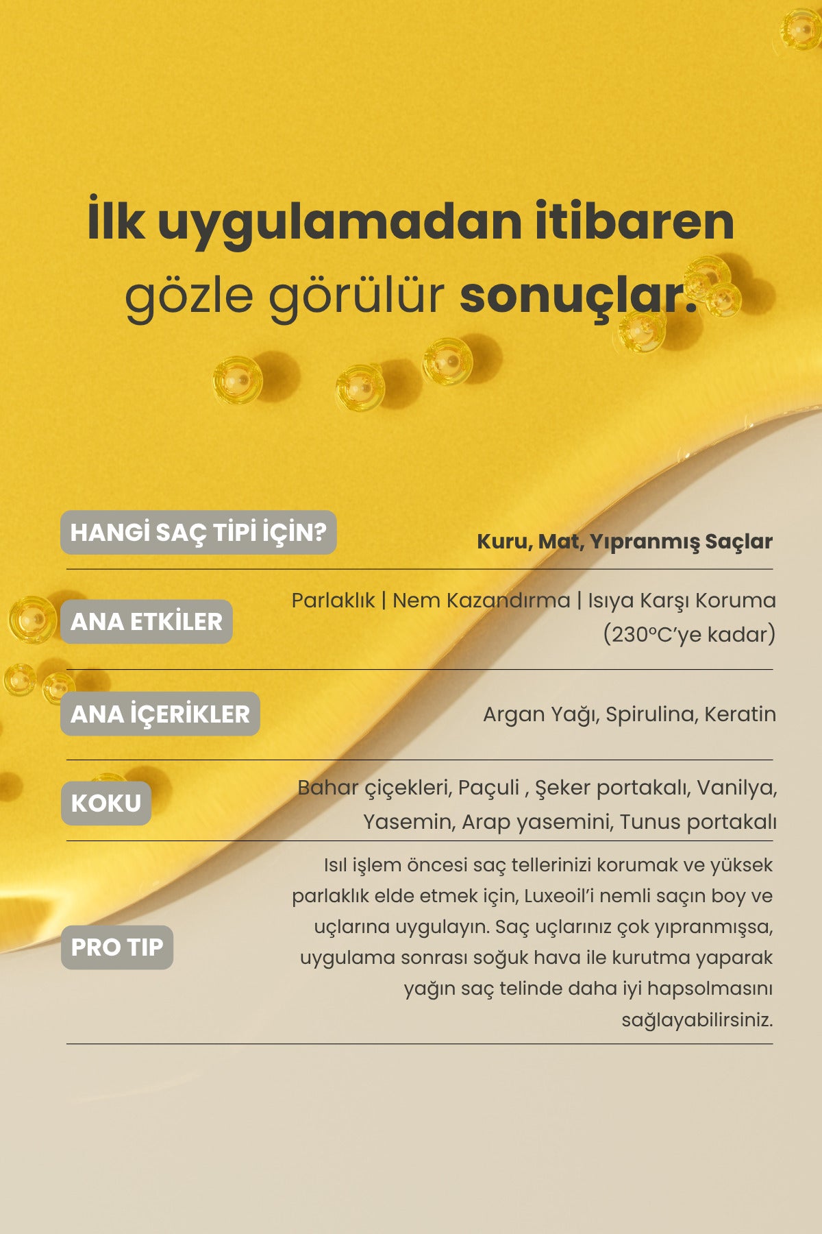 Luxeoil | Argan & Kaviar nährendes Haaröl 20 ml Reisegröße