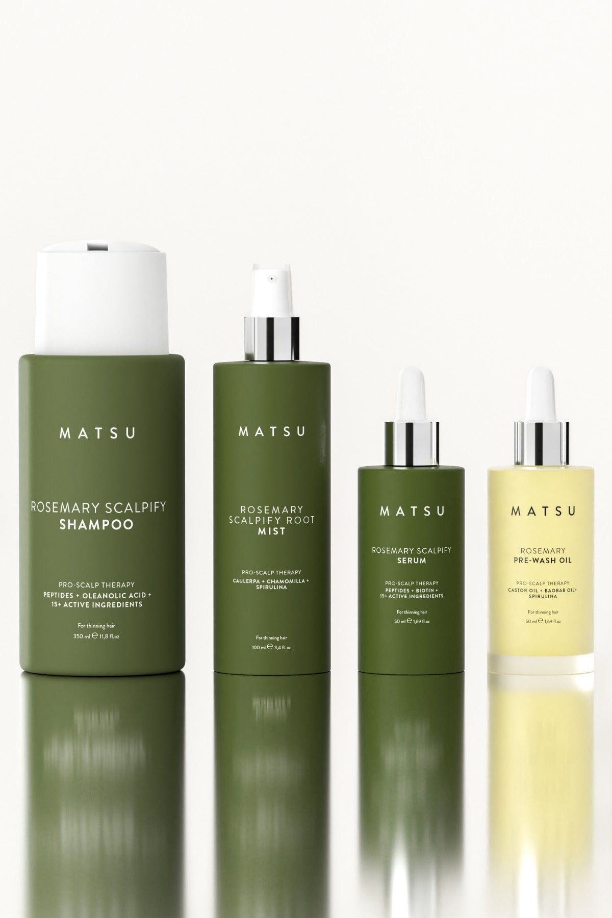 Scalpify Rosemary | 4-Piece Scalp Care Set (Shampoo + Mist + Serum + Pre-Wash)