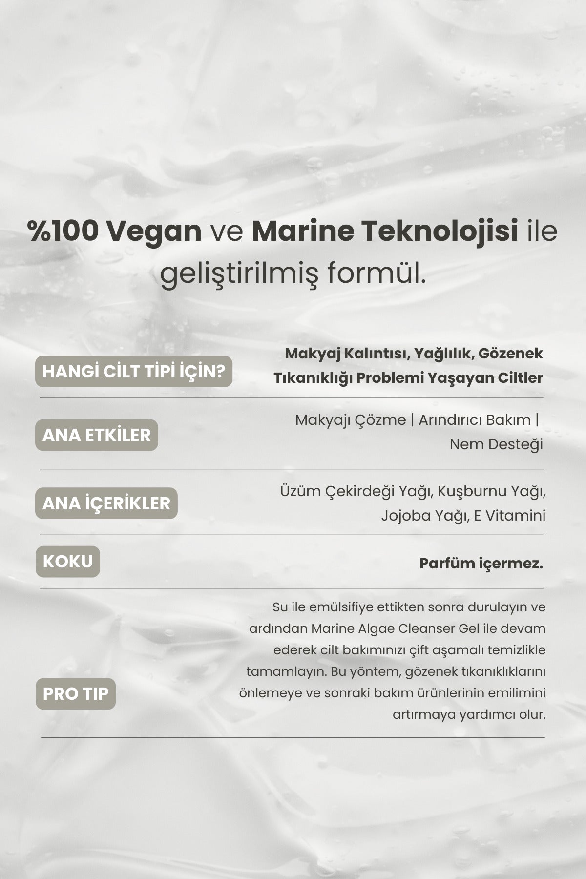 Marine Algae Milk-Form Makeup & SPF Cleansing Oil 200 ml