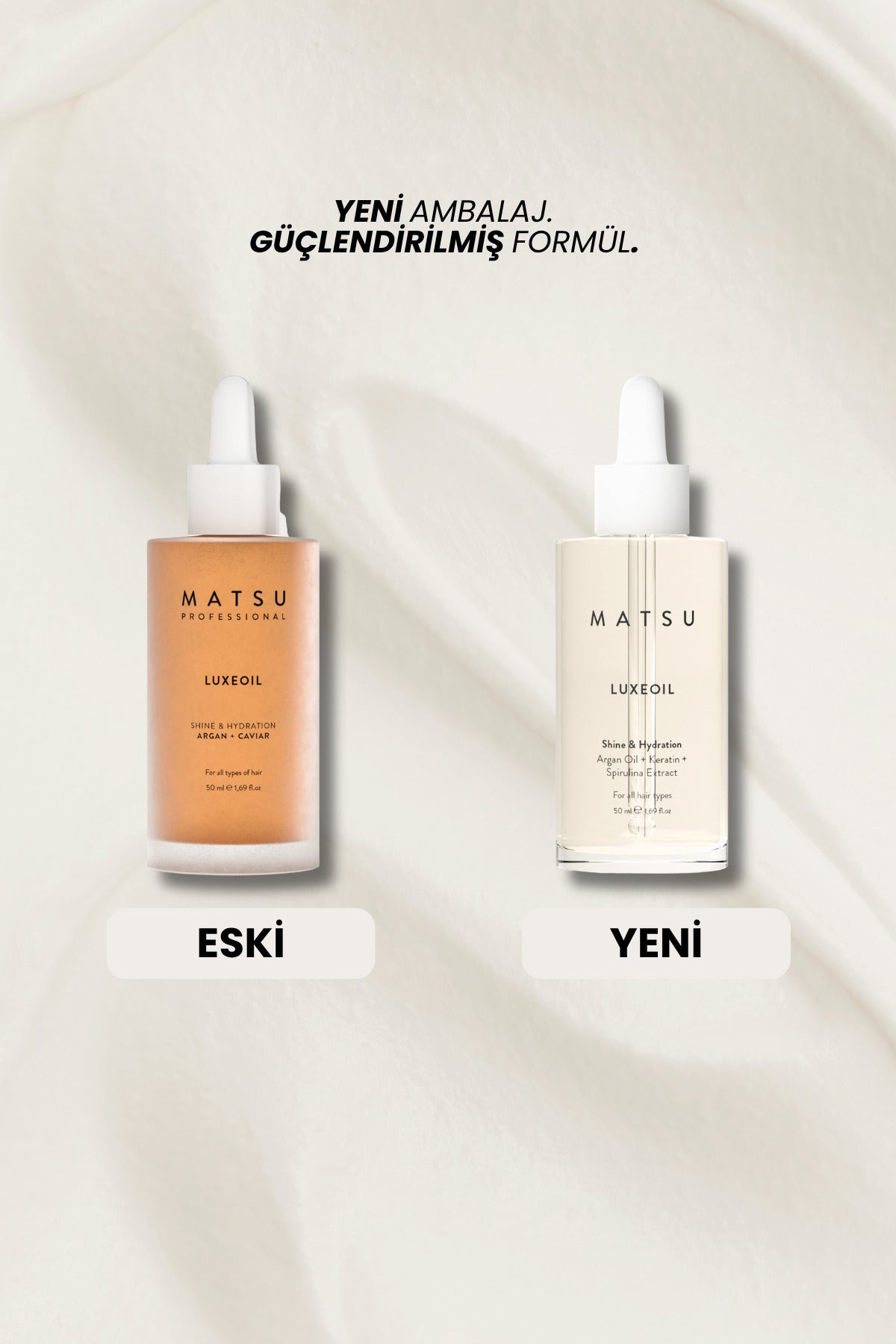 Luxeoil | Argan & Havyar Besleyici Saç Bakım Yağı 50 ml
