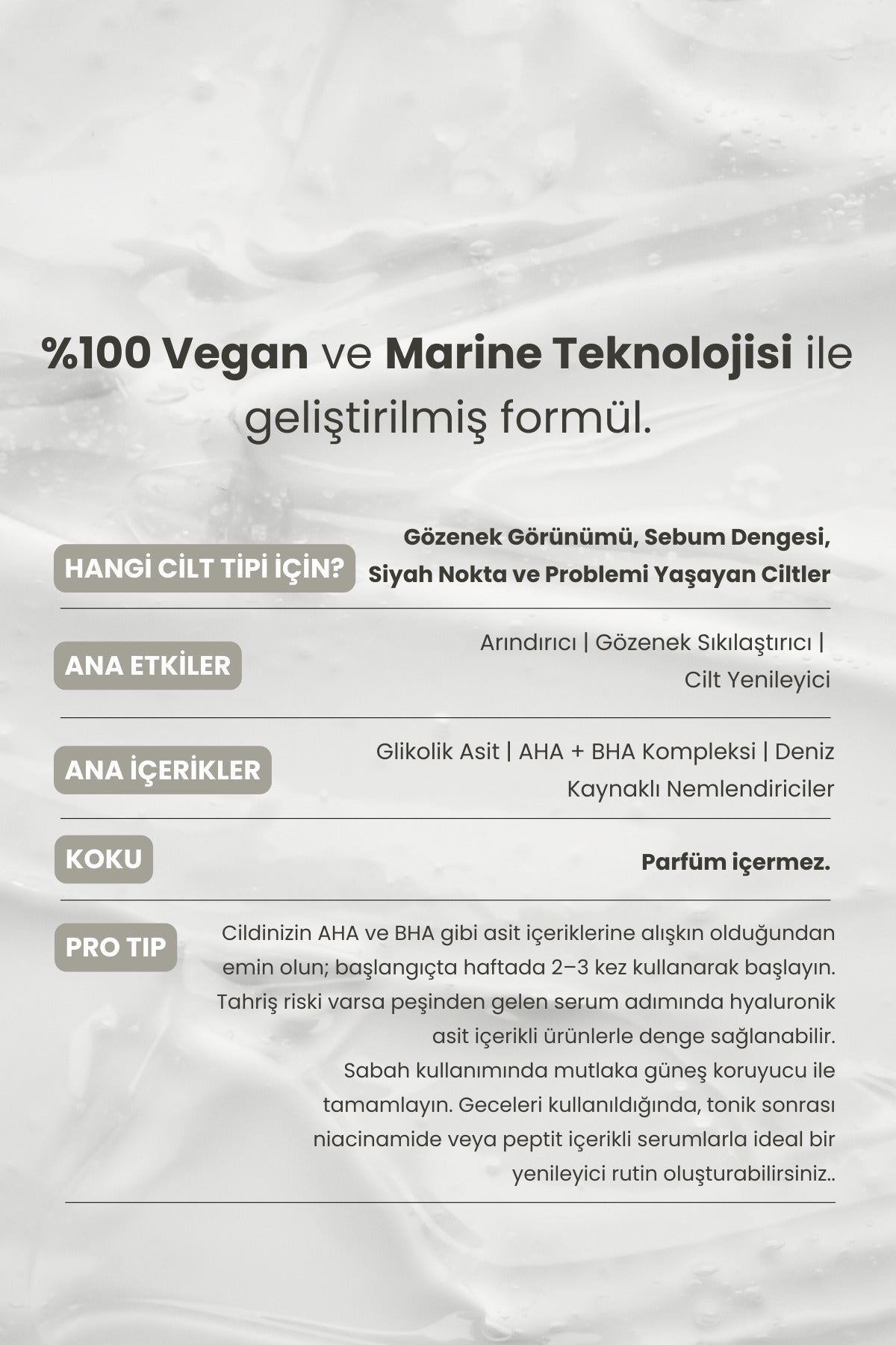 Marine Algae |AHA BHA Peeling Toner 5% Glycolic Acid 100 ml