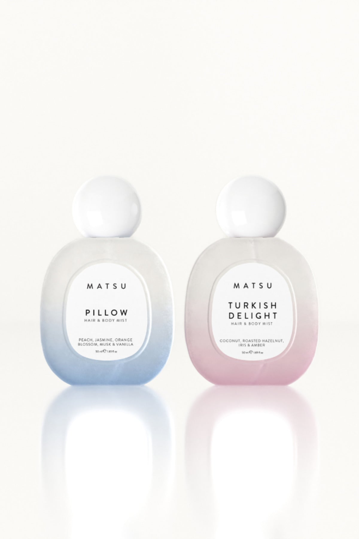 Pillow & Turkish Delight Vücut Mist & Saç Parfümü Seti - Temiz ve Tatlı Notaların Uyumu(2x50 ml)