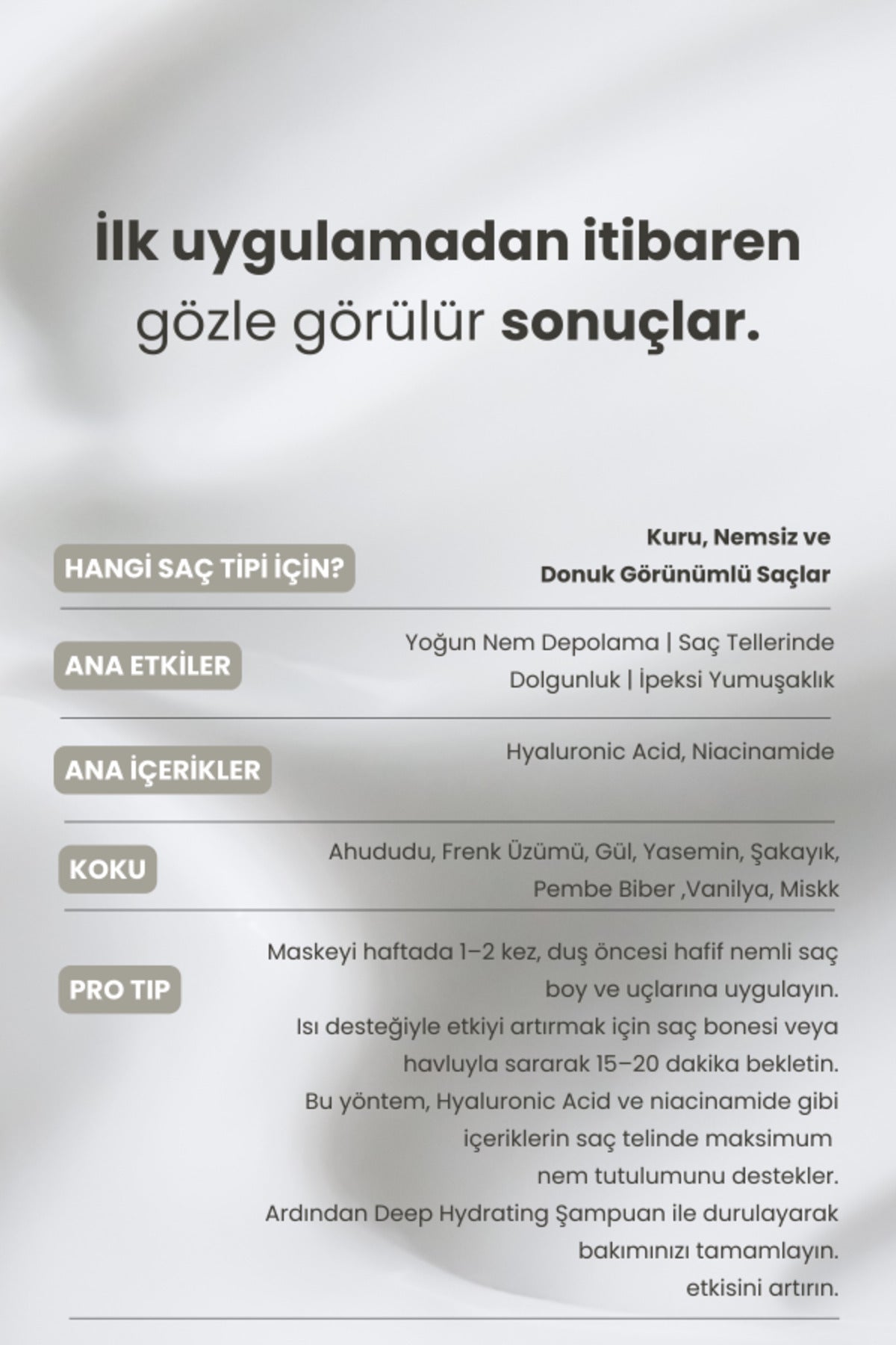 Deep Hydrating Yoğun Nemlendirici İkili Saç Bakım Seti