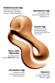 Golden Hour Işıltılı Bronzlaştırıcı Vücut Yağı ve Fırça Seti