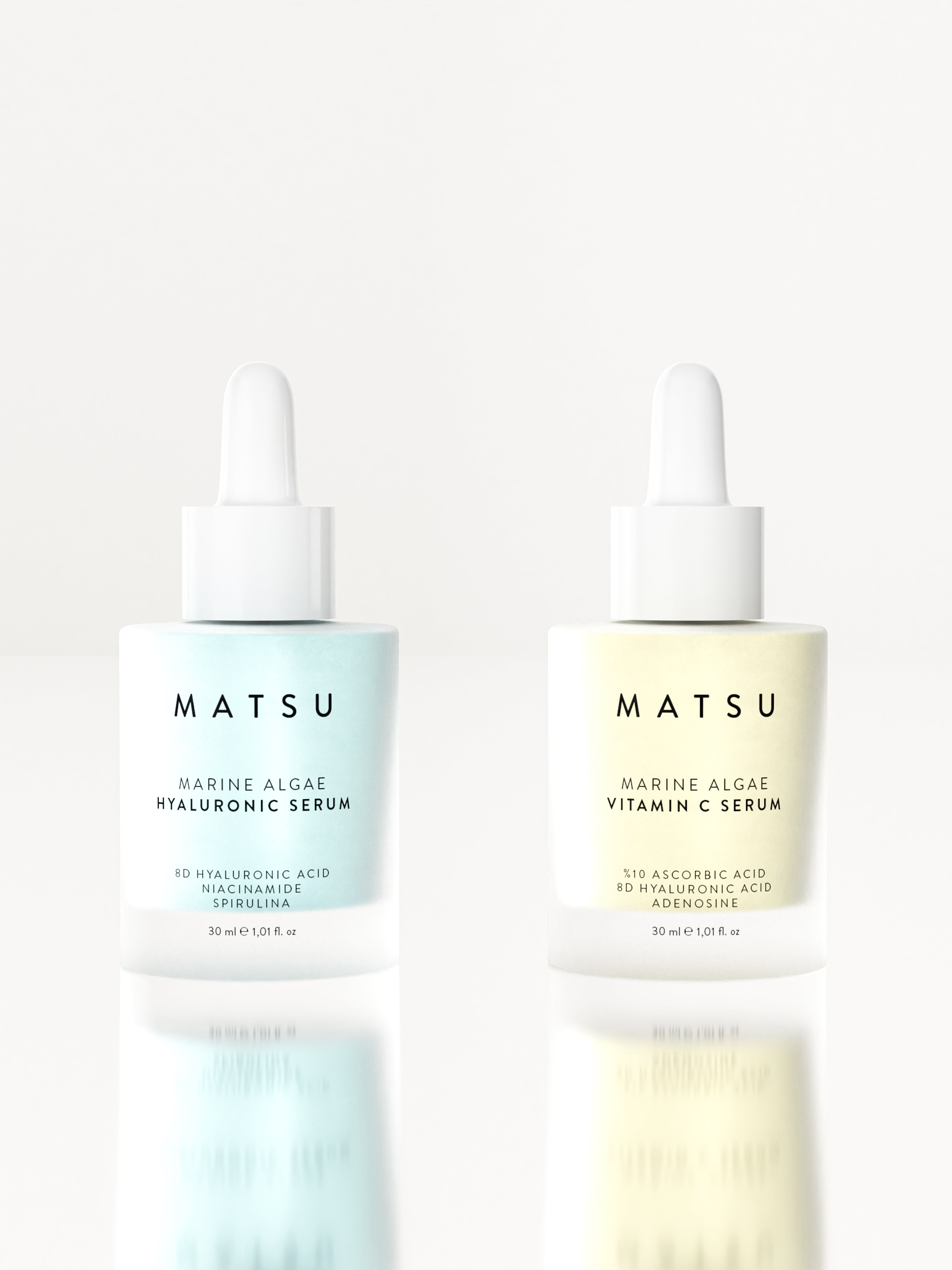 Matsu Marine Algae Hyalüronik Asit ve C Vitamini Serum İkili Set