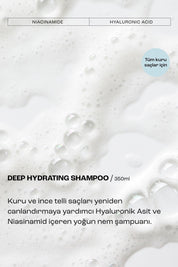 Kuru Saçlar için Yoğun Nemlendirici ve Kopma Karşıtı Deep Hydrating Saç Bakım Şampuanı 100 ml