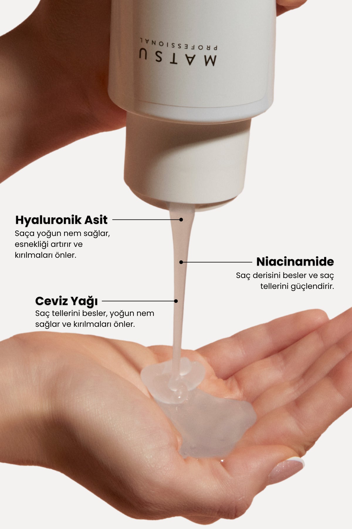 Kuru Saçlar için Yoğun Nemlendirici ve Kopma Karşıtı Deep Hydrating Saç Bakım Şampuanı 100 ml