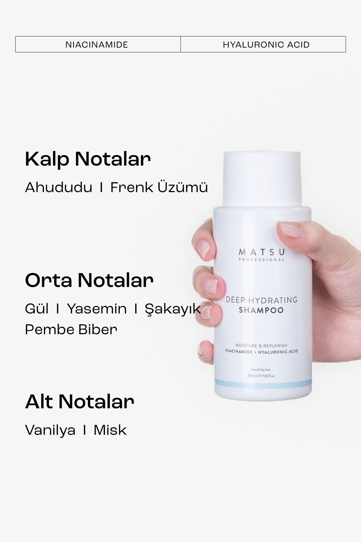 Kuru Saçlar için Yoğun Nemlendirici ve Kopma Karşıtı Deep Hydrating Saç Bakım Şampuanı 100 ml
