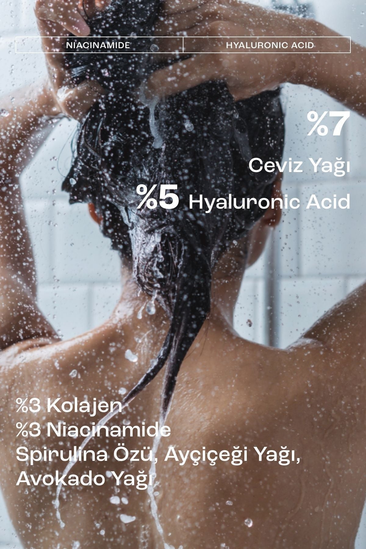 Kuru Saçlar için Yoğun Nemlendirici ve Kopma Karşıtı Deep Hydrating Saç Bakım Şampuanı 100 ml