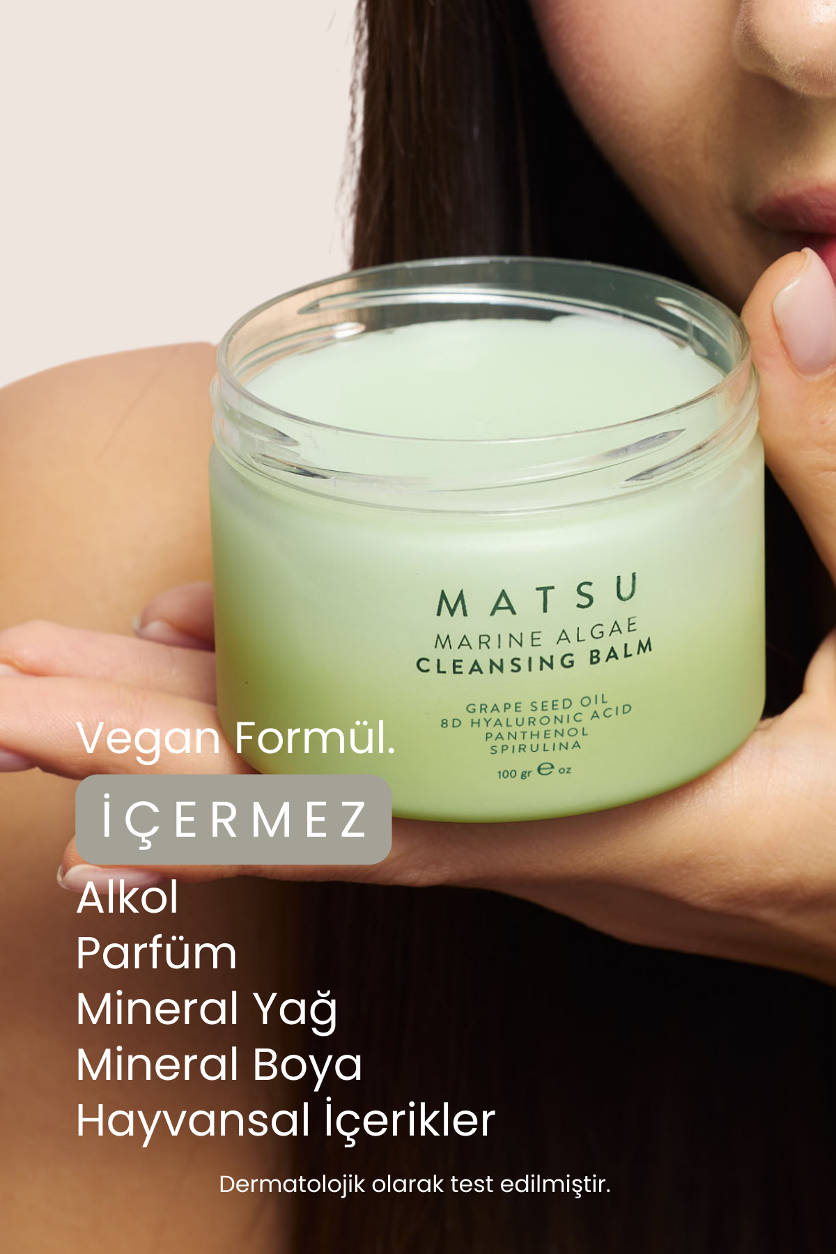 Marine Algae Cleansing Balm | 8D Hyalüronik Asit & Spirulina | Mıknatıs Etkili Arındırma ve Yatıştırıcı Bakım| 150 ml