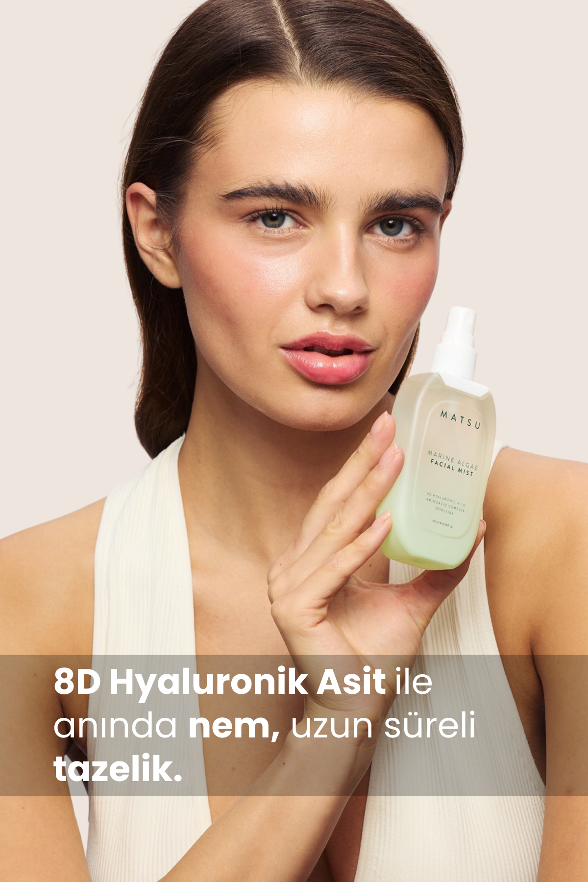 Marine Algae Facial Mist | 8D Hyalüronik Asit & Spirulina | Anında Hidrasyon ve Gözenek Rafine Edici | 100 ml
