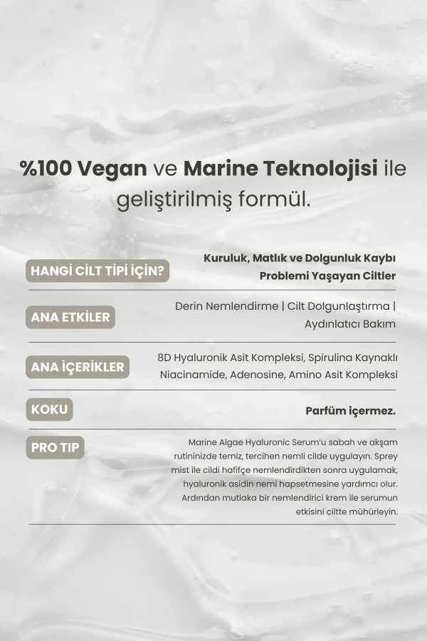 Marine Algae Hyaluronic Serum 30 ml