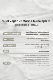 Marine Cleansing Oil | Gül & Jojoba Yağı & Vitamin E | Lüks Arındırma ve Bariyer Onarıcı Temizlik | 200 ml