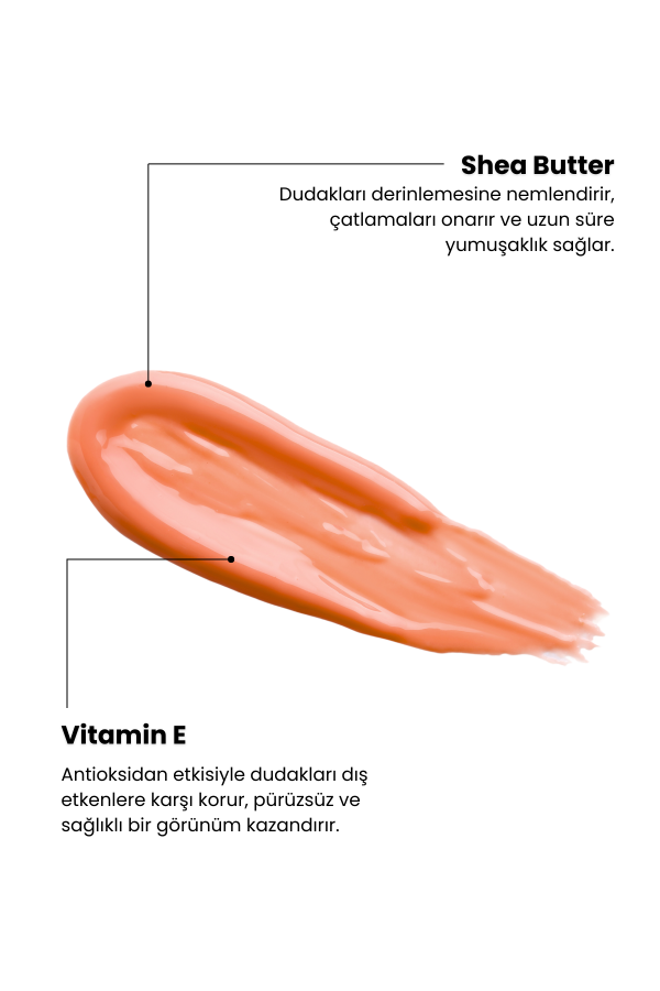 Peachy | 2in1 Renk Veren & Nemlendirici Parlak Lip Balm 10 ml