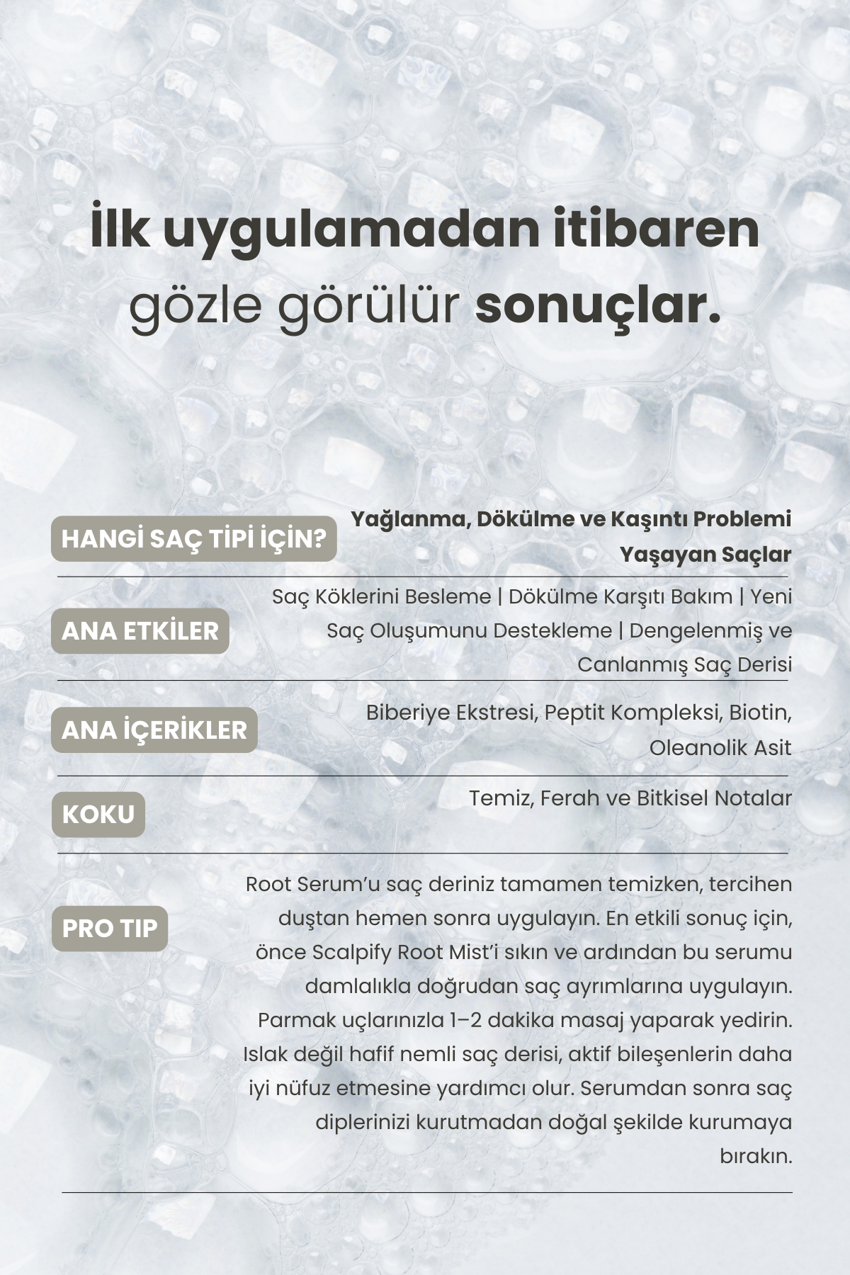 Rosemary Scalpify Peptit & Biberiye Yoğun Saç Derisi Serumu | Folikül Güçlendirici ve Dökülme Önleyici 50 ml