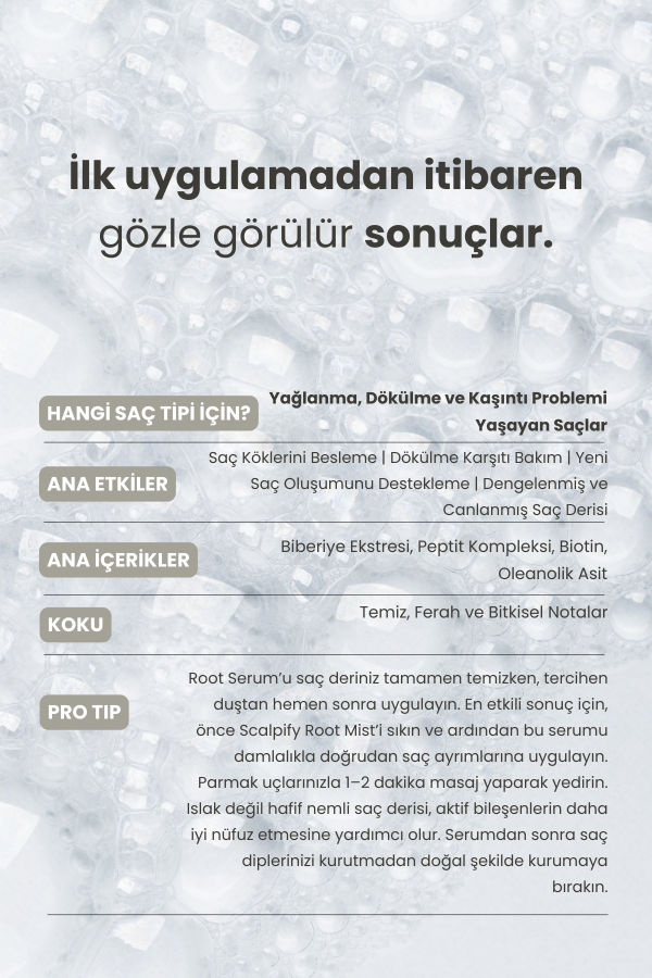 Scalpify Biberiyeli | Peptit & Biberiye Konsantre Saç Derisi Serumu 50 ml