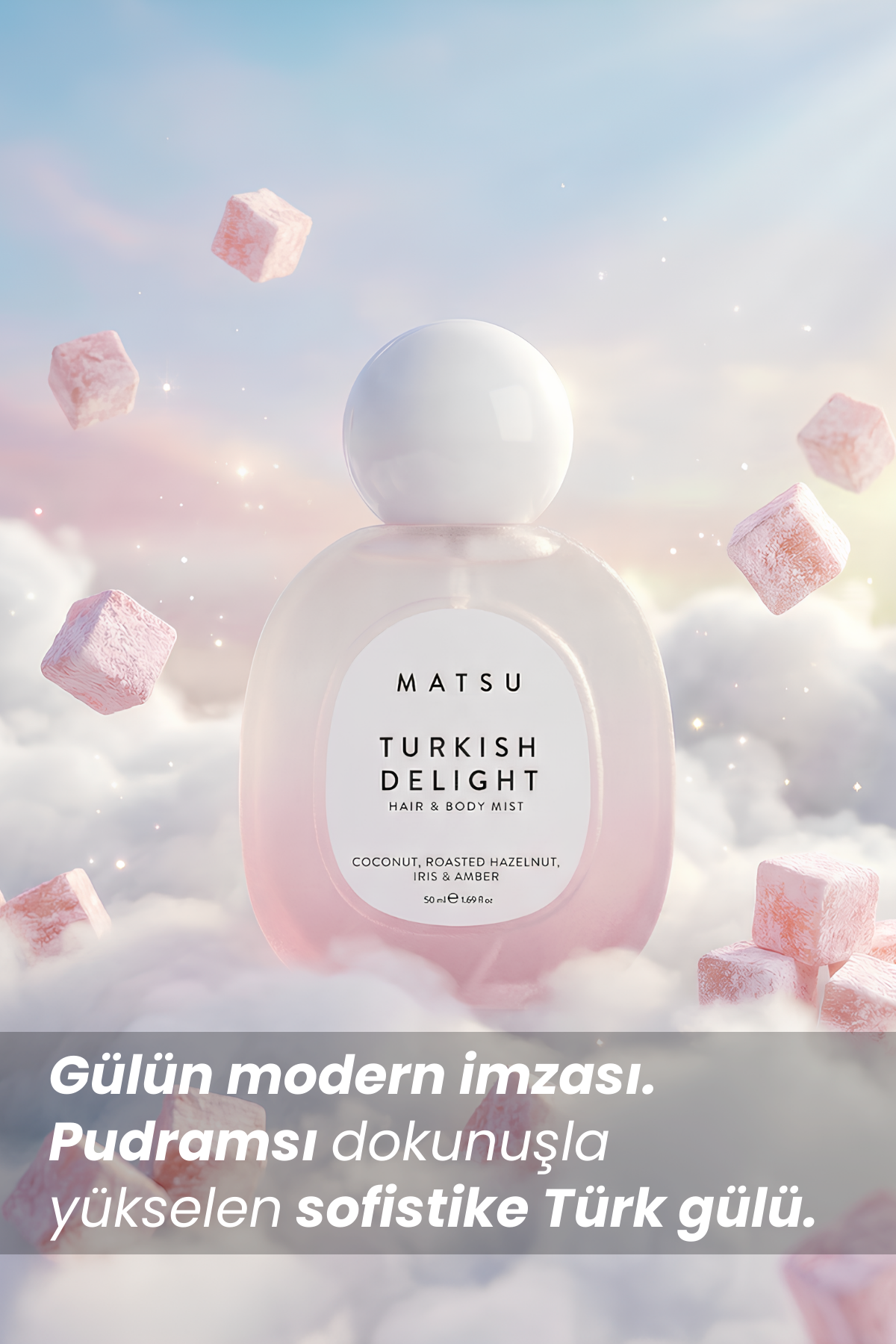 Turkish Delight Vücut Misti & Harmony Saç Parfümü Seti - Gurme ve Çiçeksi Set(2x50 ml)