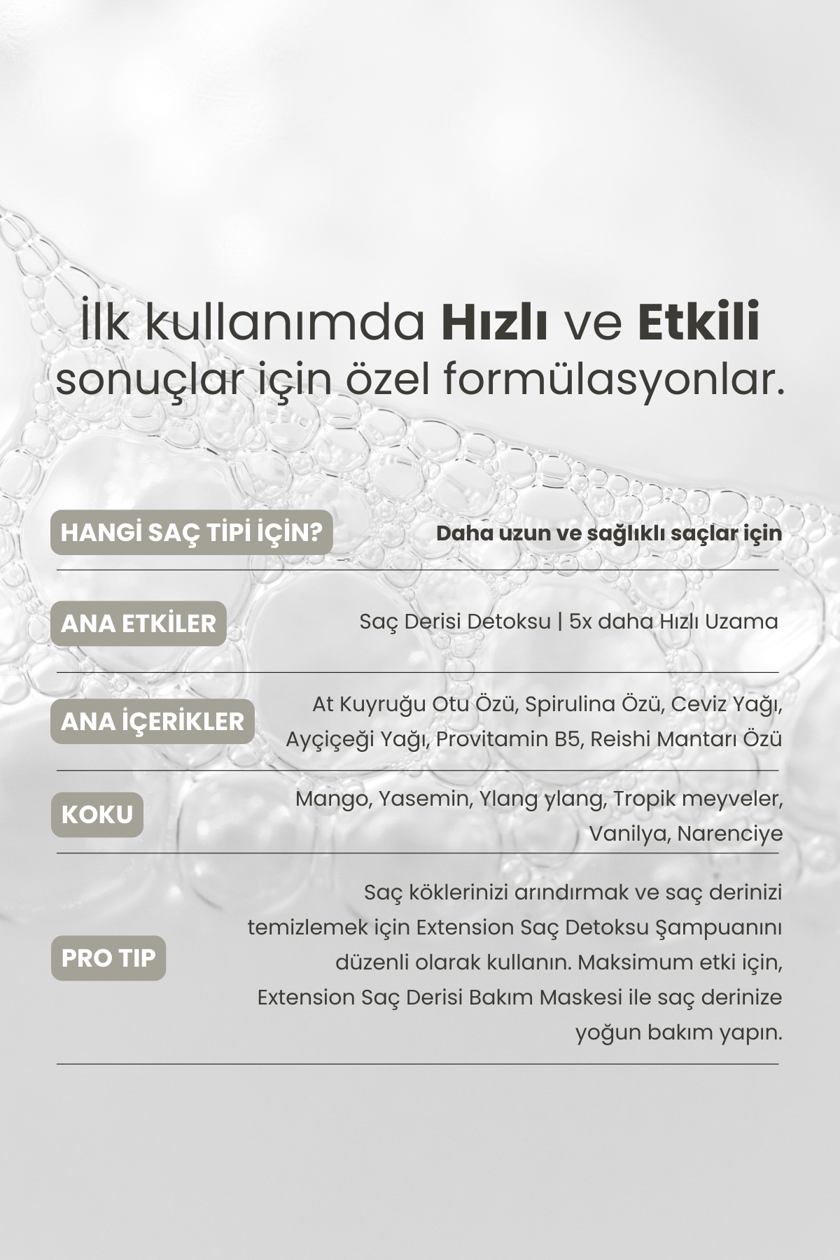 Extension | Saç Derisi Arındırıcı Şampuan 70 ml